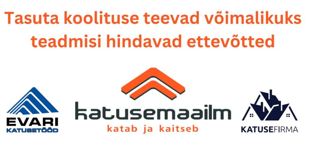 Katusemaailm OÜ, Ehitusala OÜ ja Alo Karu pakuvad sponsorite abil ehitusmessil Eesti ehitab jälle head tasuta koolitust, millest kindlasti tasub osa võtta. Teem